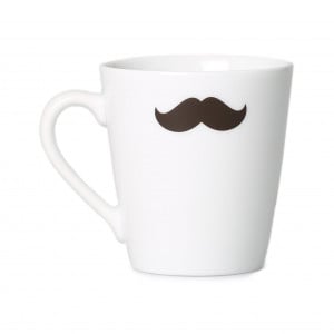 Filterkaffee-Tasse mit Schnurrbart