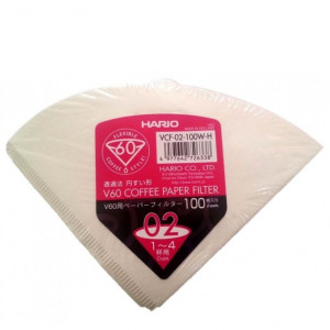 Hario Papierfilter für v60 02 NL - 100er Packung für 2-3 Tassen