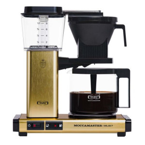 Moccamaster KBG Select Filter Coffee Machine brushed brass