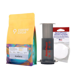 Aeropress + Coffee Set 250 g Rungeto ganze Bohne