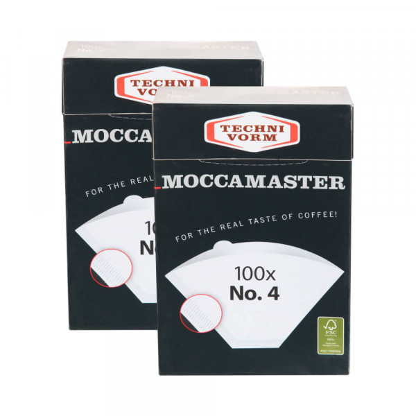 Moccamaster Papierfilter Nr. 4 weiß - 200 Stück